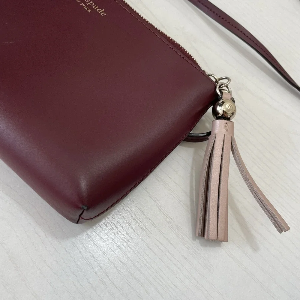 Kate Spade Ivy‎ Street Amy Purple Smooth Leather Crossbody WKRU4856